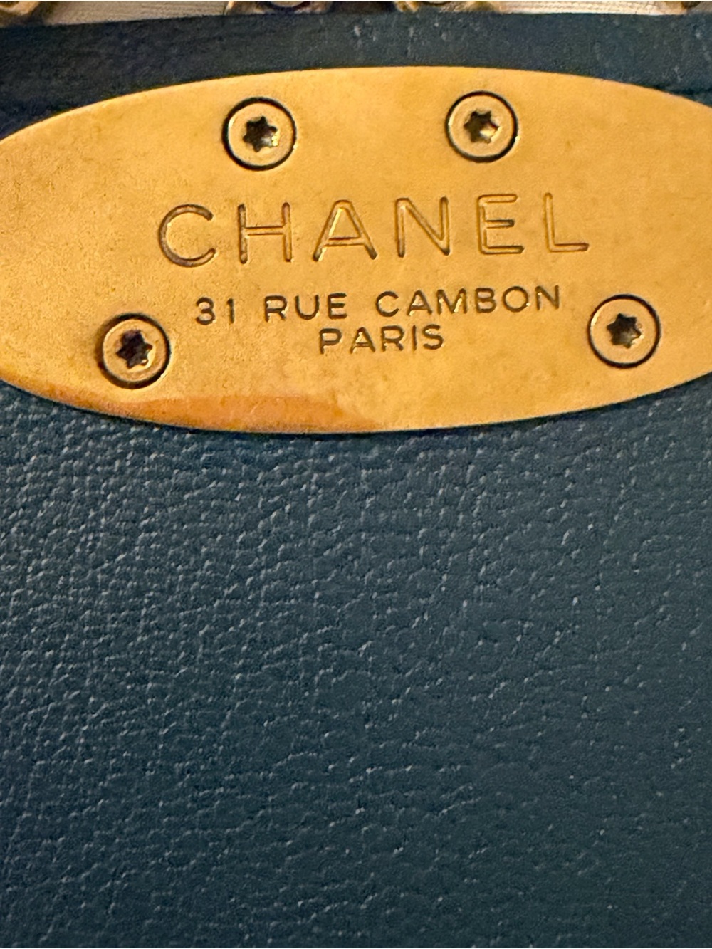 CHANEL Small Coco Curve Flap Bag - Teal/Deep Blue with Gold Hardware - Picture 8 of 10